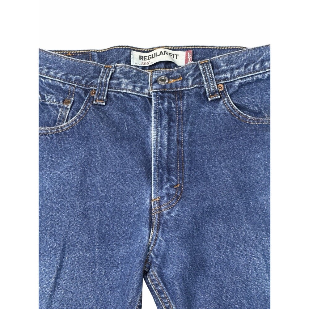 Levi’s 505 Regular Fit Straight Leg Blue Denim Jeans Men’s 34x30 Year 2009 Levis - Picture 3 of 15